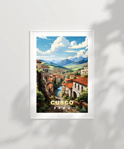 Çerçevesiz Poster And Dağlarının Kalbinde Cusco