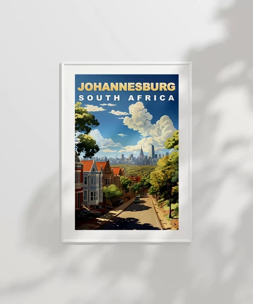 Çerçevesiz Poster Güney Afrika'nın Kalbi Johannesburg