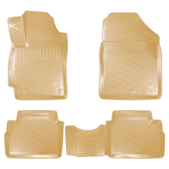 Hyundai Elantra 2015-2020 Havuzlu Paspas Bej ürün görseli 1