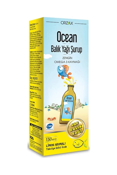 Ocean Limon Aromalı Balık Yağı 150 ml - 1