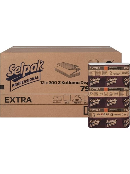 Selpak Professional Z Katlama Dispenser Havlu 12X200