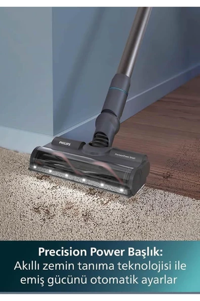 8000 Serisi Aqua Plus Dikey Süpürge, 80 Dakika Çalışma, Mop ve Kuru Özellik, Akıllı Başlık XC8053/01 - 7