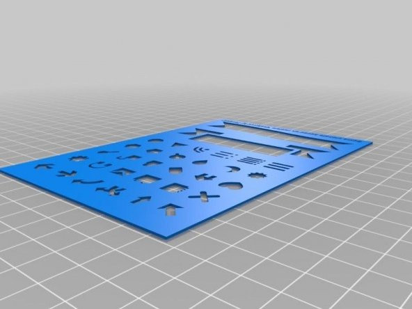 Gün Planlayıcısı Simgesi Şablonu Stencil Dekoratif Hediyelik
