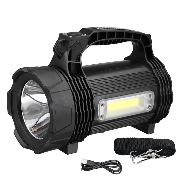 Ps-889 Su Geçirmez Yüksek Güçlü Osram Led 30w Şarj Edilebilir Powerbank Özellikli Profesyonel El Feneri - 4