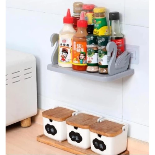 Kuğu Tasarımlı Kendinden Yapışkanlı Raf - 4