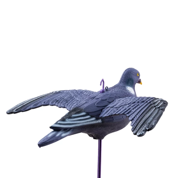 Tahtalı Güvercin Mühresi - Kanatlı - Gerçekçi Tasarım 3 Boyutlu - HDD 011W T - Resim 4