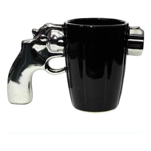 Metalik Silah Tasarımlı Kupa Bardak - 2