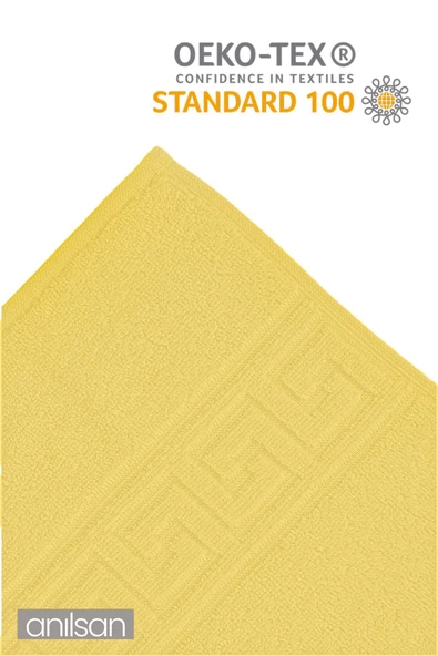 4'lü Mavi ve Sarı Greek Havlu Seti %100 Pamuk  - 2 Adet El Havlusu ve 2 Adet Banyo Havlusu - 3