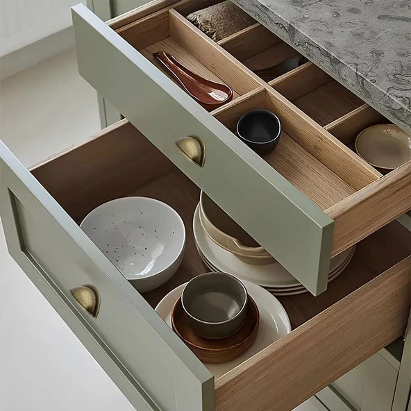 Midye Çanak Tas 64 mm Eskitme Antik Sarı Mobilya Mutfak Dolabı Çekmece Dolap Kulpları Kulpu Kulb - Resim 5