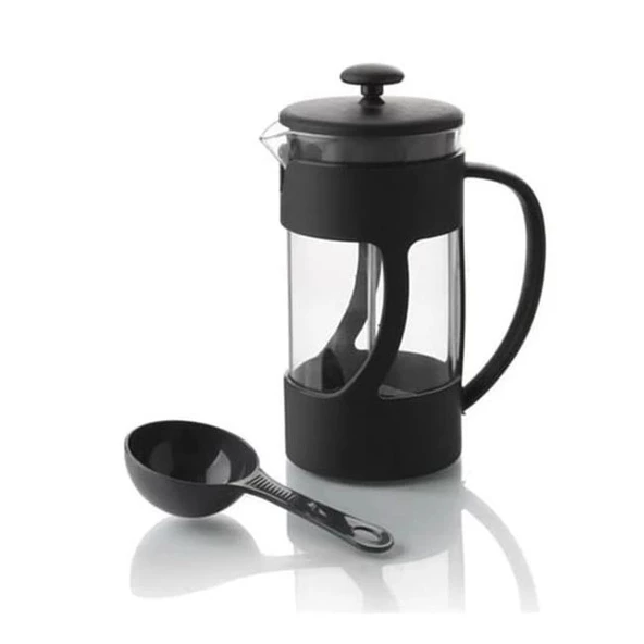 Cooker French Press Bitki Çayı & Kahve Demliği 350 ml -Ölçek Kaşıklı