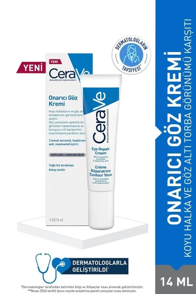 CeraVe Onarıcı ve Nemlendirici Göz Kremi 14 ml ürün görseli 1