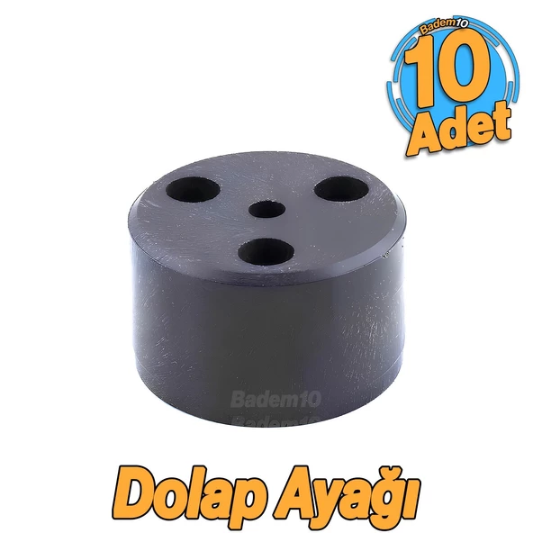 Kapsül 3.7 cm Siyah 10 ADET Mobilya Ayak Yükseltici Baza Ayağı Koltuk Kanepe Altı Puf Ayakları