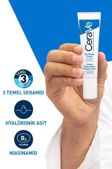 CeraVe Onarıcı ve Nemlendirici Göz Kremi 14 ml - Resim 3