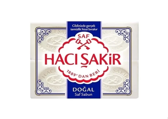 Hacı Şakir 4'lü Saf Katı Sabun 150x4 600gr.