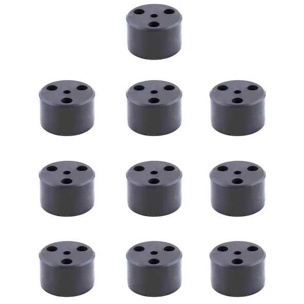 Kapsül 3.7 cm Siyah 10 ADET Mobilya Ayak Yükseltici Baza Ayağı Koltuk Kanepe Altı Puf Ayakları - 7