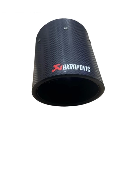AKRAPOVİC 90 LIK KALIN AĞIZ EGZOZ UCU TEKLİ