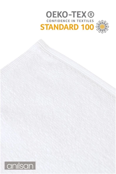 6'lı Beyaz Havlu Seti -2 Adet El Havlusu 50x90, 2 Adet Banyo Havlusu 140x70 ve 2 Ayak Havlusu 50x70 - 4