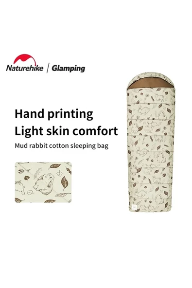 Naturehike Cute Mud Rabbit MT180 Zarf Trazı Pamuklu Uyku Tulumu -8°C Laurel - Right - 3