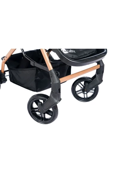 liabebek  Life Gold Çift Yönlü Bebek Arabası Taşıma K Gri - 6