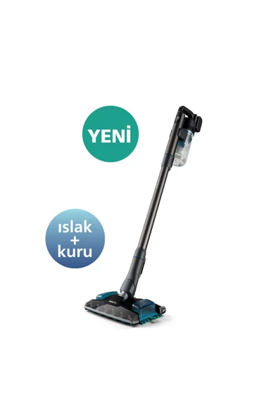 8000 Serisi Aqua Plus Dikey Süpürge, 80 Dakika Çalışma, Mop ve Kuru Özellik, Akıllı Başlık XC8053/01