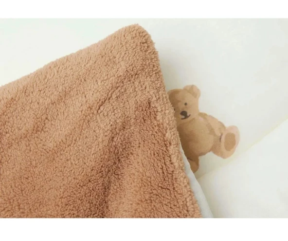 PAMUK BEBEK BASKILI ÇİFT TARAFLI BEBEK OYUN MİNDERİ - 4