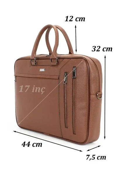 Case Club 2208-5 Büyük Boy 17.3 inç Laptop Evrak Çantası Omuz Askılı - 5
