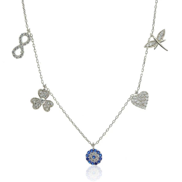 925 ayar gümüş Şans Kolyesi SGTL6234 ürün görseli