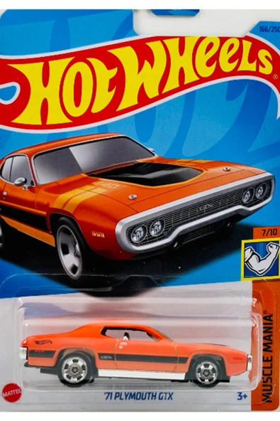 HOT WHEELS HW  71 PLYMOUTH GTX MUSCLE MANIA METAL OYUNCAK ARABA