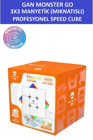 ZETCONCEPT GAN MG356 3x3X3 MIKNATISLI Manyetik Zeka Küpü - Profesyonel Speed Cube - Sabır Küpü - - 2