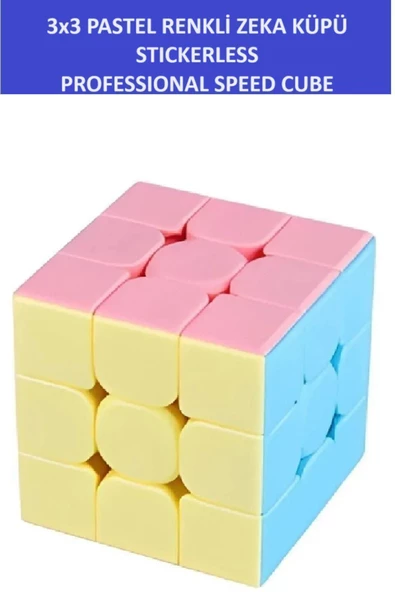 ZETCONCEPT 3x3 Profesyonel Pastel Renkli Speed Cube  Zeka Sabır Küpü