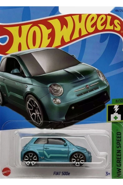 HOT WHEELS HW FİAT 500 E GREEN SPEED TURKUAZ RENK METAL OYUNCAK ARABA