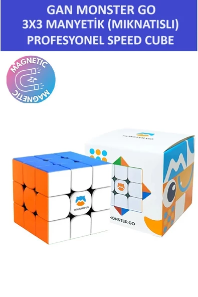 ZETCONCEPT GAN MG356 3x3X3 MIKNATISLI Manyetik Zeka Küpü - Profesyonel Speed Cube - Sabır Küpü -