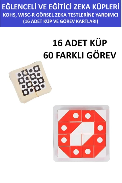 ZETCONCEPT Görsel Eğitici Dikkat Zeka Ve Akıl Küpleri (KOHS, Wisc-R vb. Görsel Zeka Testlerine Yardımcı) - 2
