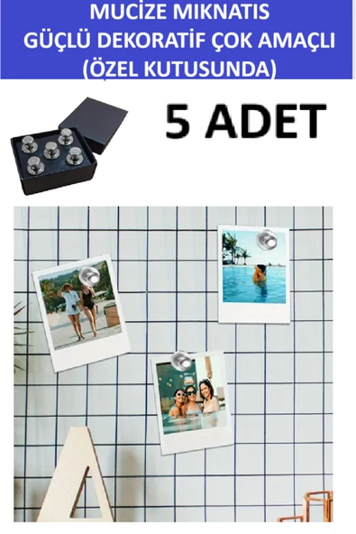 ZETCONCEPT MUCİZE MIKNATIS-GÜÇLÜ VE ÇOK AMAÇLI KULLANIM (BUZDOLABI,KALORİFER PETEĞİ,FOTOĞRAF VE ANAHTAR TUTUCU) - 3