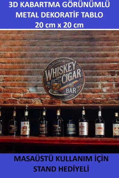 ZETCONCEPT 3D Efektli 20X20 Metal Tablo - 4