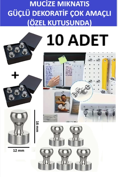 ZETCONCEPT MUCİZE MIKNATIS-GÜÇLÜ VE ÇOK AMAÇLI KULLANIM (BUZDOLABI,KALORİFER PETEĞİ,FOTOĞRAF VE ANAHTAR TUTUCU)