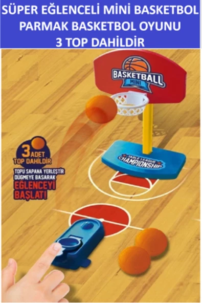 ZETCONCEPT Mini Basketbol - Mini Basketball Game (3 Top Dahildir) - Seyahatlerde Eğlenceli Vakit Geçirmek İçin - 2