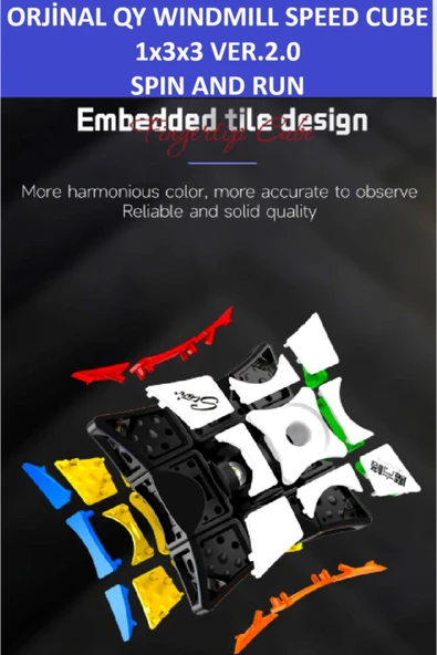 ZETCONCEPT QY ORIGINAL 1X3X3 STRES ÇARKI VE PROFESYONEL MAGIC SPEED CUBE ( S TILE)-PROFESYONEL ZEKA SABIR KÜPÜ - 4