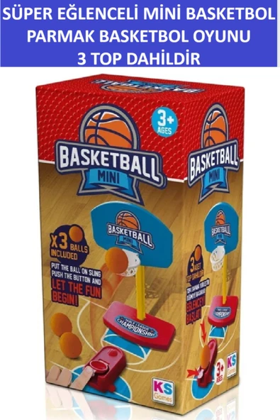 ZETCONCEPT Mini Basketbol - Mini Basketball Game (3 Top Dahildir) - Seyahatlerde Eğlenceli Vakit Geçirmek İçin