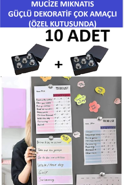ZETCONCEPT MUCİZE MIKNATIS-GÜÇLÜ VE ÇOK AMAÇLI KULLANIM (BUZDOLABI,KALORİFER PETEĞİ,FOTOĞRAF VE ANAHTAR TUTUCU) - 5