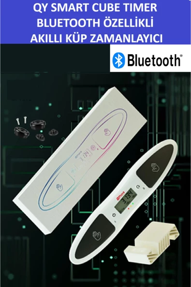 ZETCONCEPT QY Bluetoothlu Akıllı Zeka Küpü Zamanlayıcı - Qy Smart Speed Cube Timer - Sabır Küpü Kronometresi - 4