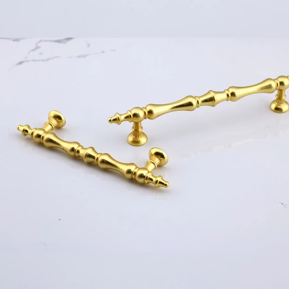 Nilay Mat Altın Metal Kulp 128 mm -12.8 cm Mobilya Çekmece Mutfak Dolabı Dolap Kulpları Kulbu Kulpu - 6