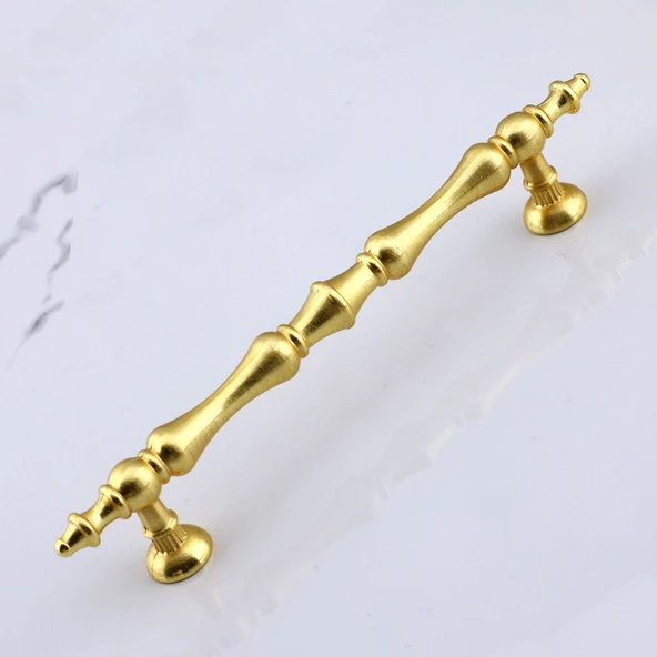 Nilay Mat Altın Metal Kulp 128 mm -12.8 cm Mobilya Çekmece Mutfak Dolabı Dolap Kulpları Kulbu Kulpu - 8