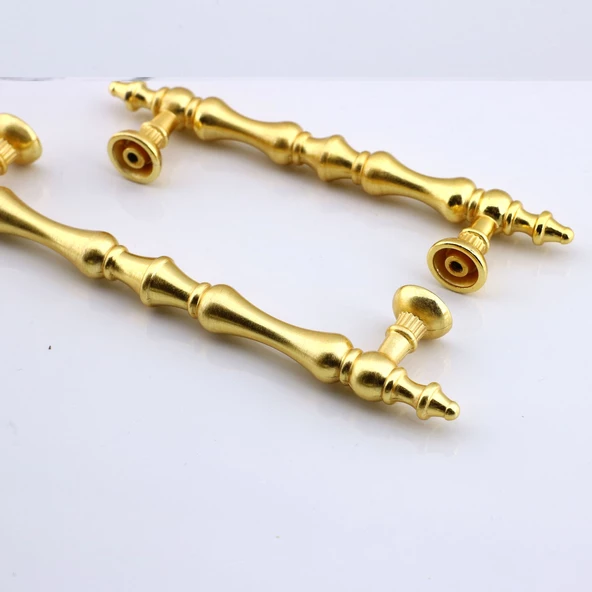 Nilay Mat Altın Metal Kulp 128 mm -12.8 cm Mobilya Çekmece Mutfak Dolabı Dolap Kulpları Kulbu Kulpu - 7