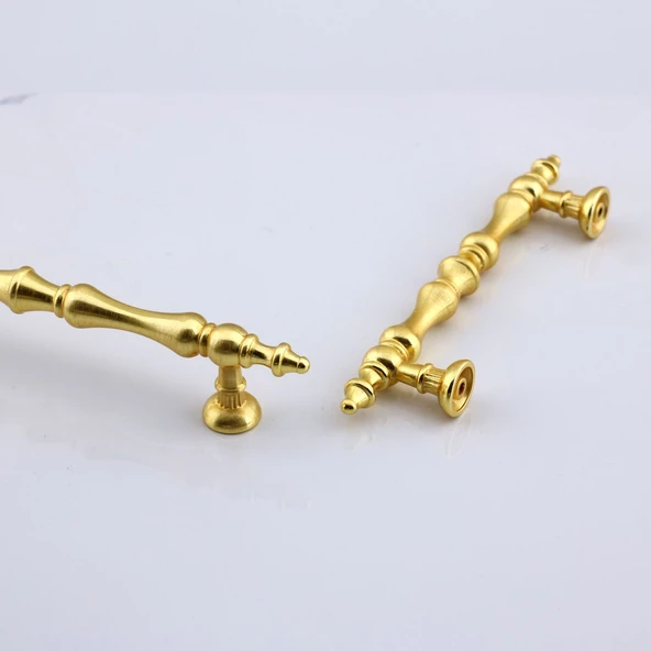 Nilay Mat Altın Metal Kulp 128 mm -12.8 cm Mobilya Çekmece Mutfak Dolabı Dolap Kulpları Kulbu Kulpu - 5