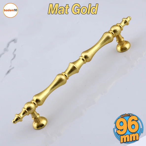 Nilay Mat Altın Metal Kulp 96 mm -9.6 cm Mobilya Çekmece Mutfak Dolabı Dolap Kulpları Kulbu Kulpu