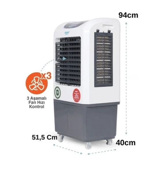 Kabel Kbl-Mn2500 Mini Rest Evaporatif Taşınabilir Soğutucu - Sulu Soğutucu - 2