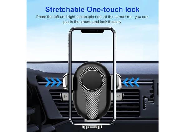 latoon PL-8615 Vantuz + Braketi 360 Derece Siyah Telefon Tutucu - 7