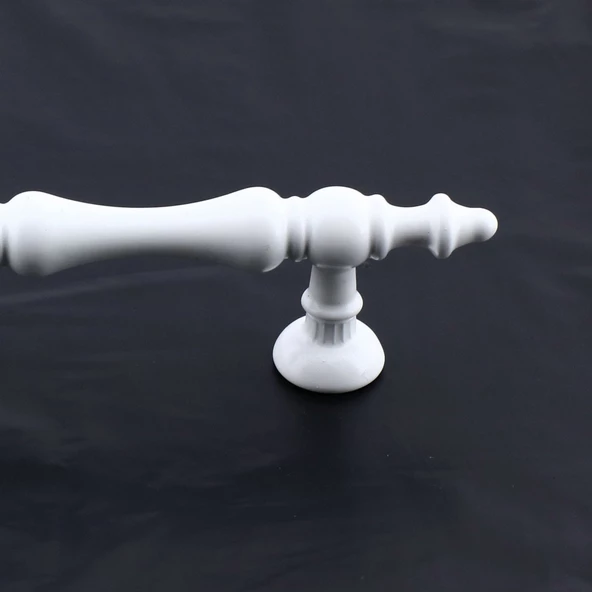 Nilay Beyaz Metal Kulp 96 mm -9.6 cm Mobilya Çekmece Mutfak Dolabı Dolap Kulpları Kulbu Kulpu Beyaz - Resim 3