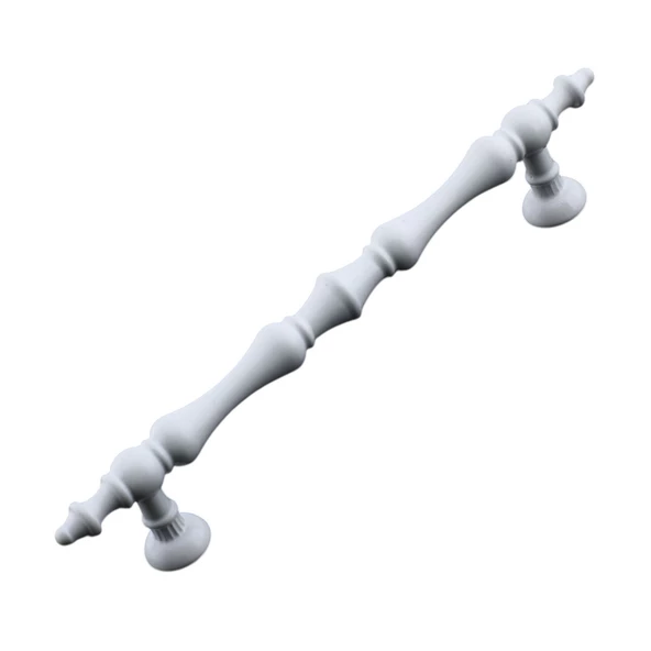 Nilay Beyaz Metal Kulp 96 mm -9.6 cm Mobilya Çekmece Mutfak Dolabı Dolap Kulpları Kulbu Kulpu Beyaz - Resim 2